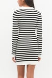 Stripe Knit Dress  Black  hi-res