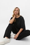 Oversized Longline Tee  Black  hi-res
