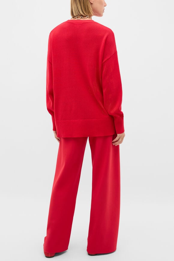 Cotton Oversized Knit  Poppy  hi-res