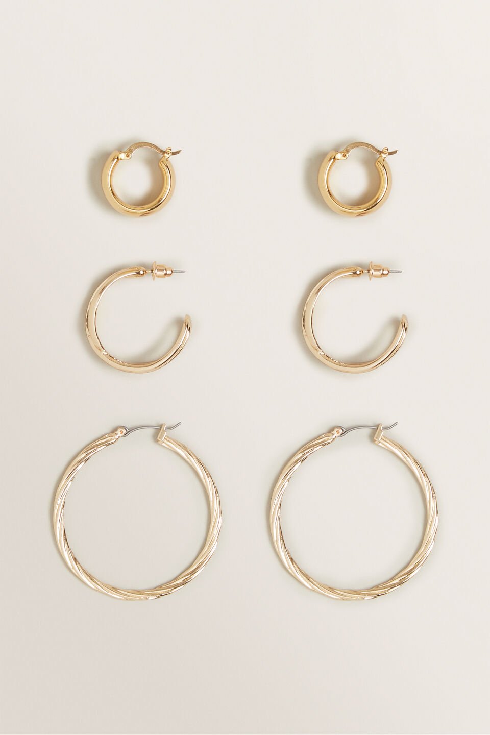 Mixed Gold Hoop Pack  9