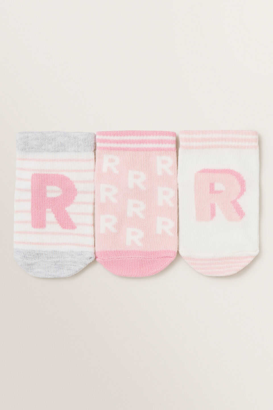 Initial 3 Pack Socks  