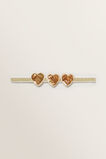 Heart Sequin Elastic Headband  9  hi-res
