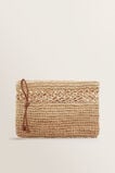 Raffia Weave Pouch    hi-res