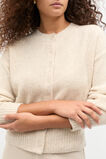 Merino Button Up Knit Cardigan  Oat Marle  hi-res