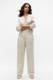 Cotton Pleat Front Pant  Vanilla Cream  hi-res