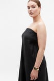 Core Linen Strapless Maxi Dress  Black  hi-res