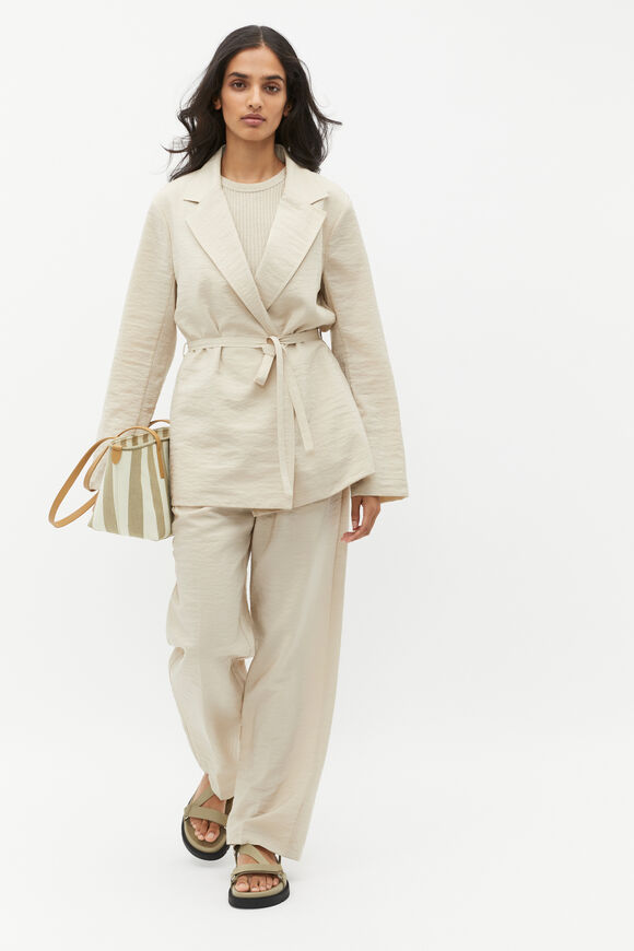 Tie Waist Blazer  Cool Sand  hi-res
