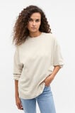 Slouchy Long Sleeve Top  Oat Wash  hi-res