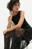 Lace Detail Slip Dress  Black  hi-res