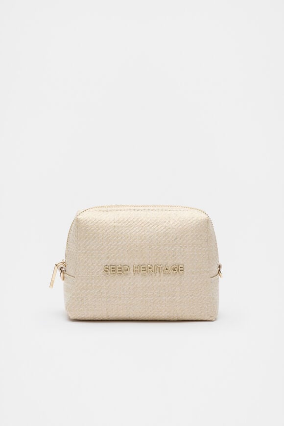 Logo Cosmetic Bag Small  Natural  hi-res