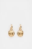 Shell Pendant Earring  Gold  hi-res