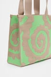 Printed Knit Tote  Retro Swirl  hi-res