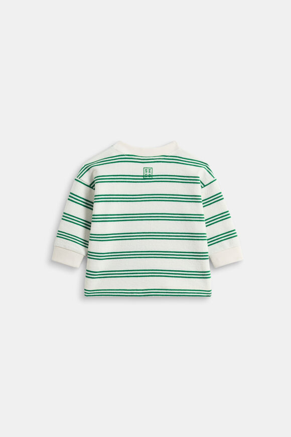 Stripe Sweat  Evergreen Stripe  hi-res