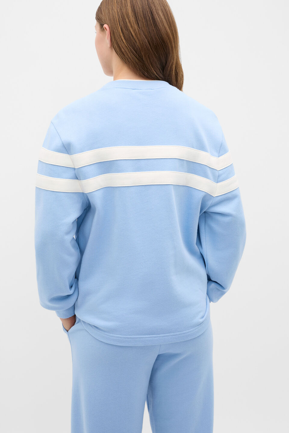Relaxed Logo Crew Sweat  Cloud Blue