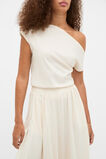 Jersey Drape Top  Coconut Cream  hi-res