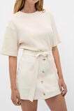 Belted Pocket Mini Skirt  Coconut Cream  hi-res