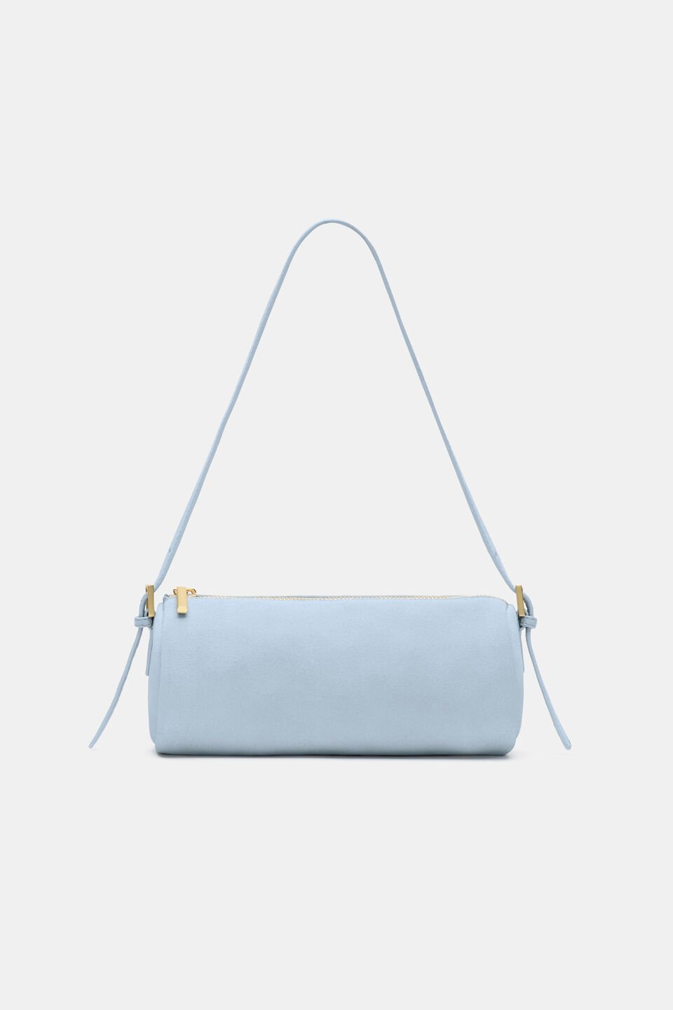 Suede Pouch Shoulder Bag  Arctic Blue