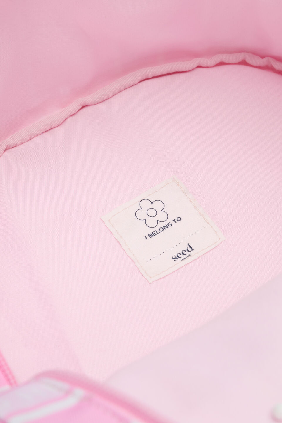 Stripe Backpack  Pink Multi