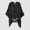 Fringe Edge Knit Poncho    hi-res