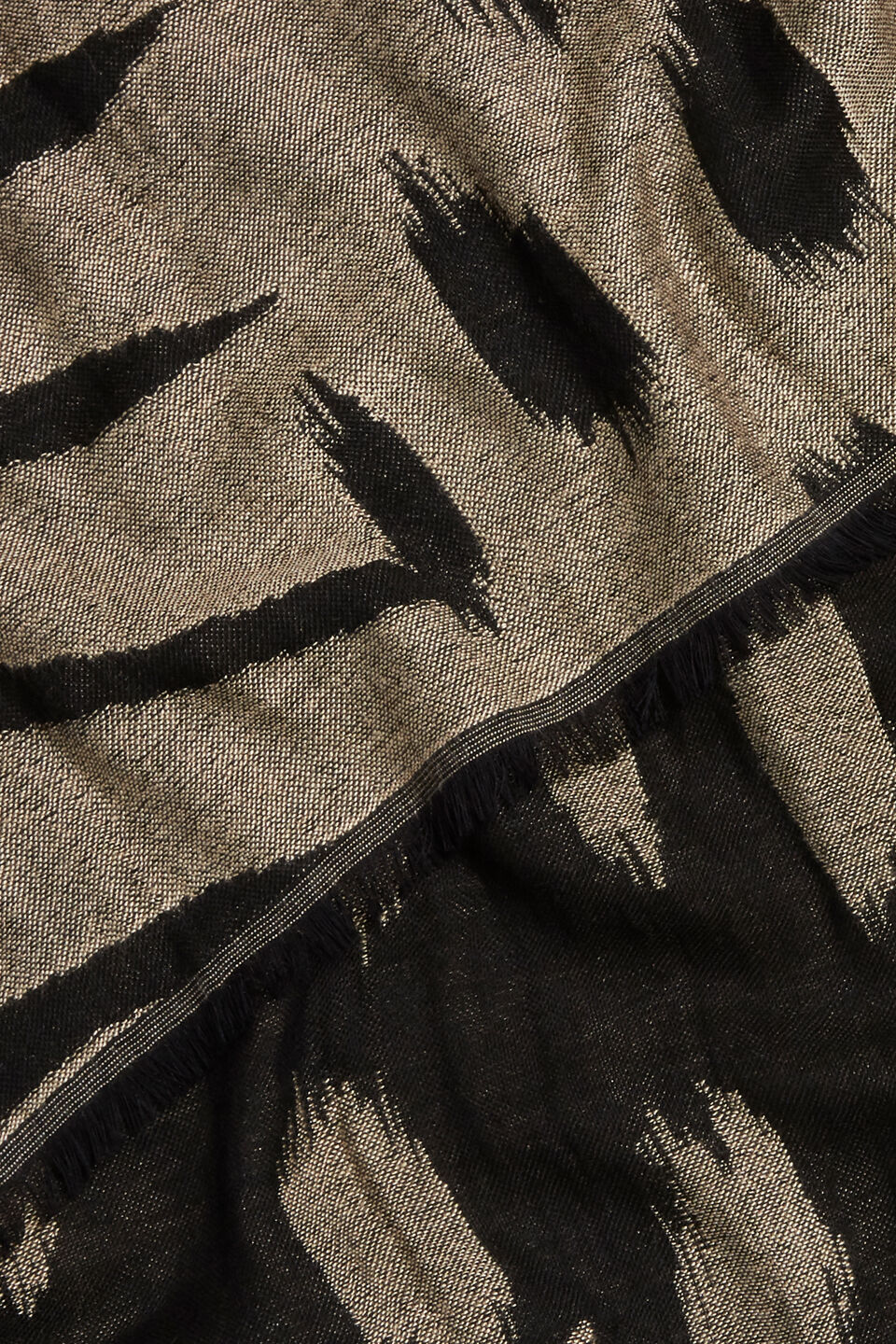 Abstract Animal Jacquard Scarf  