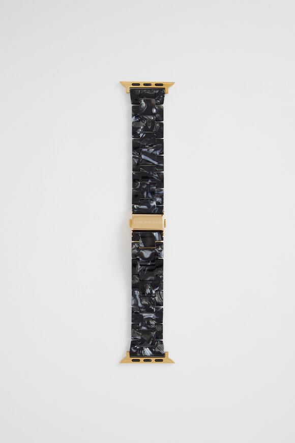 Resin Smart Watch Band  Black  hi-res