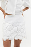 Lace Broderie Mini Skirt  Whisper White  hi-res