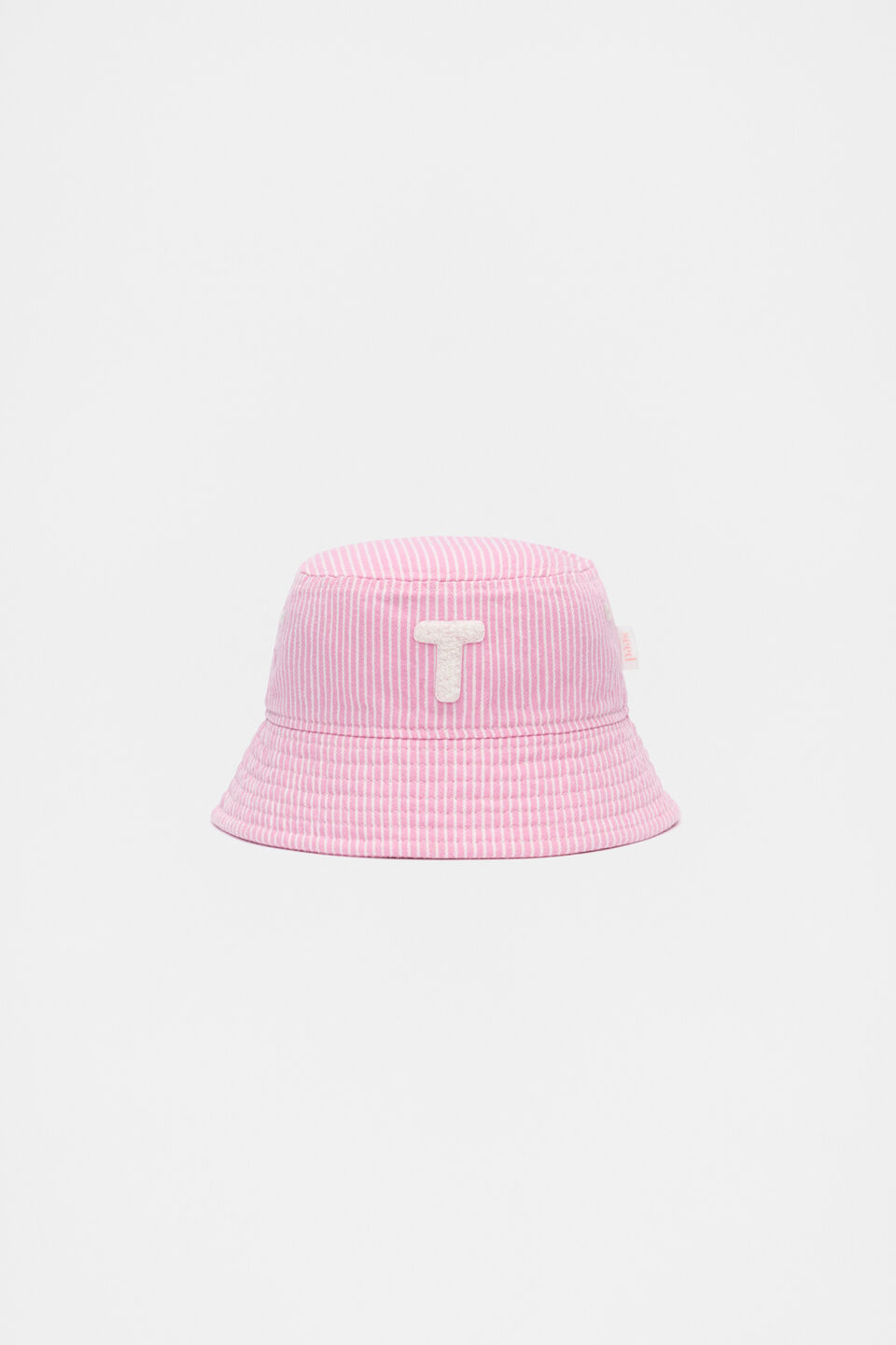 Pink Mini Initial Bucket Hat  T