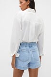 Denim Relaxed Paperbag Short  Glacial Blue Wash  hi-res