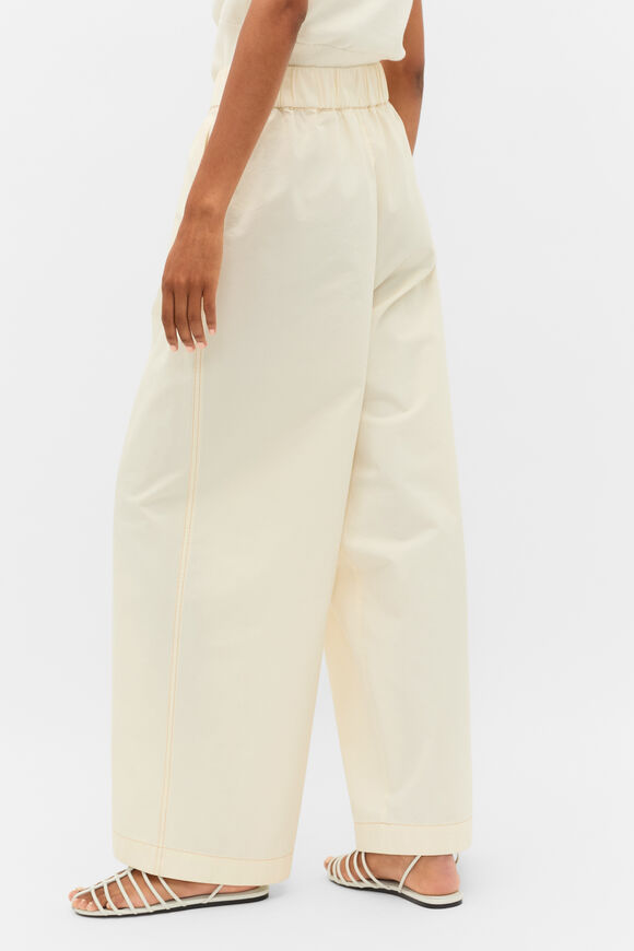 Contrast Stitch Pant  Coconut Cream  hi-res