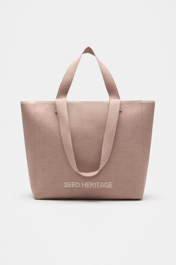 Knit Logo Tote  Amaretto  hi-res