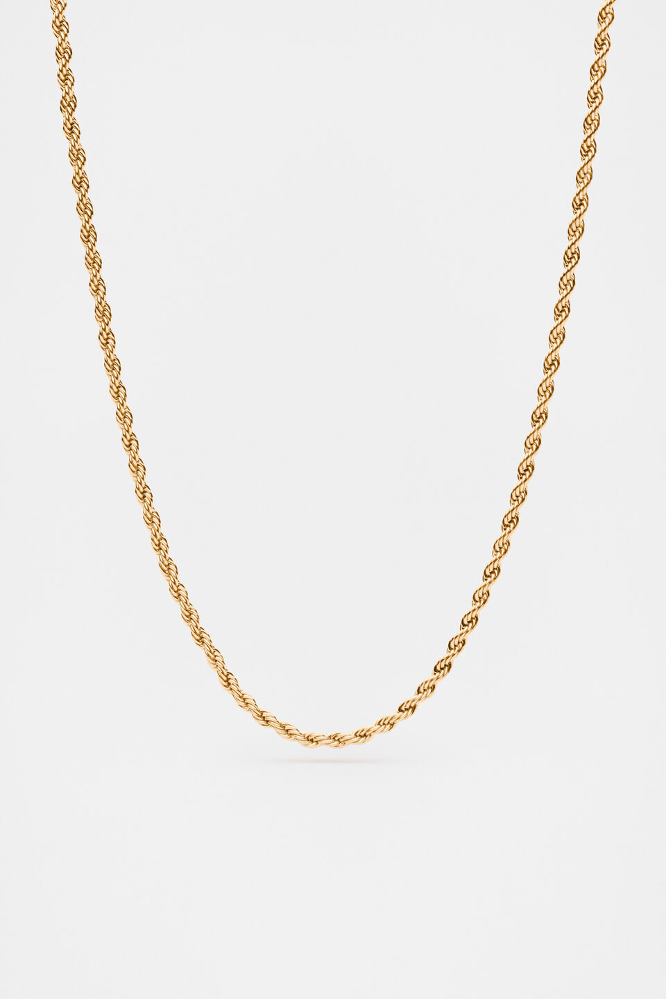 Fine Rope Necklace  Gold