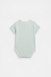 Logo Rib Bodysuit  Soft Blue  hi-res