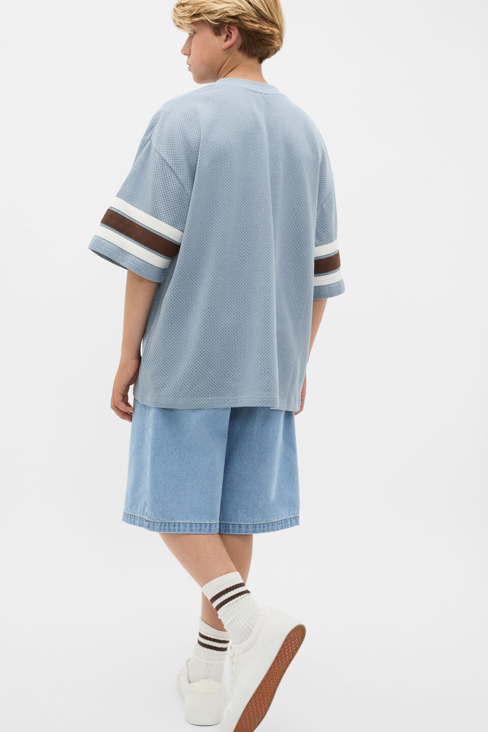 Sport Mesh Tee  Ash Blue