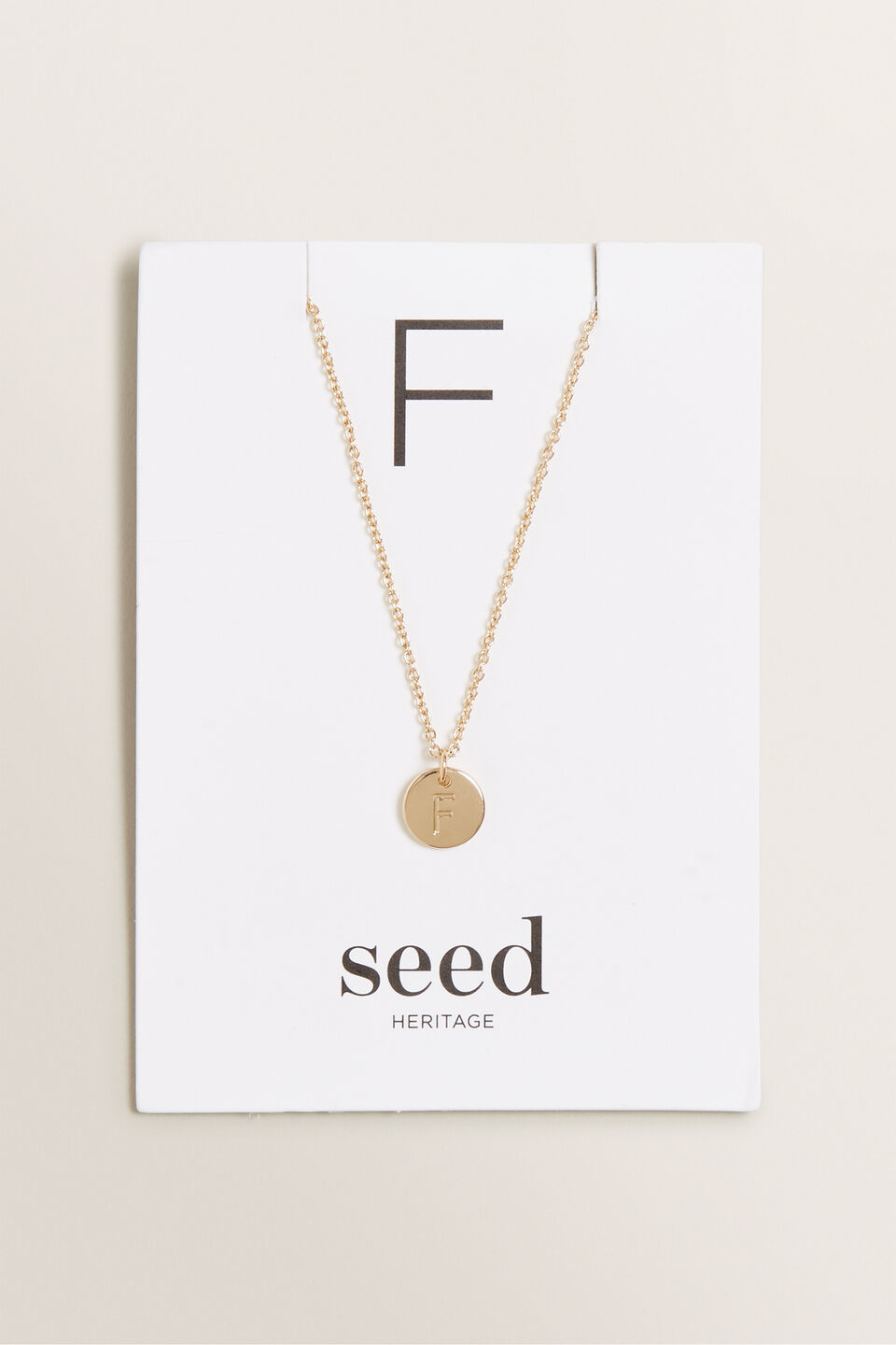 Initial Disc Necklace  