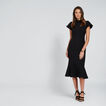 Funnel Neck Fishtail Dress    hi-res