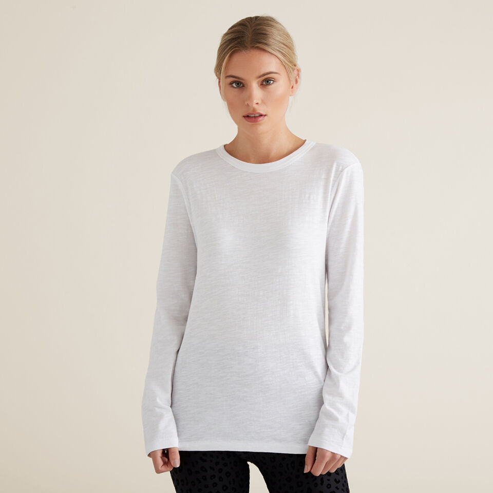 Long Sleeve Slim Basic Tee  