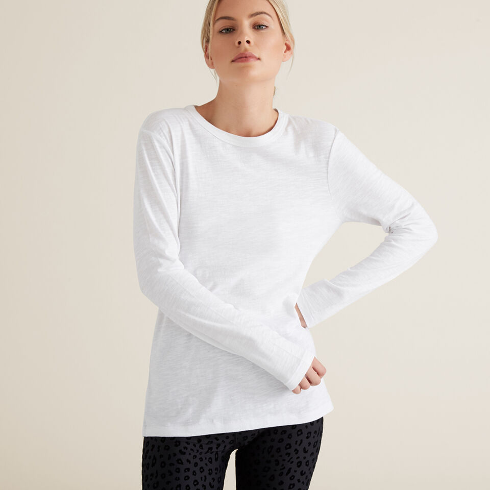 Long Sleeve Slim Basic Tee  