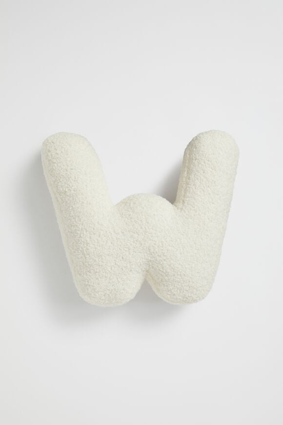 Teddy Initial Cushion Creme  W  hi-res