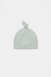 Core Logo Knot Hat  Sage Stripe  hi-res