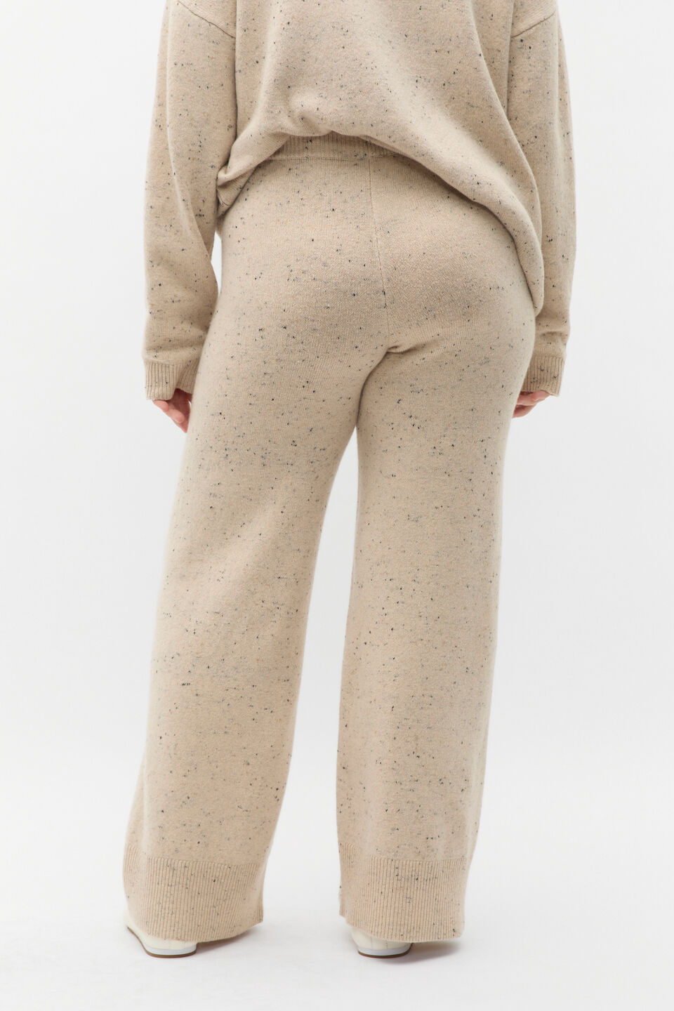 Fleck Knit Pant  Latte Fleck