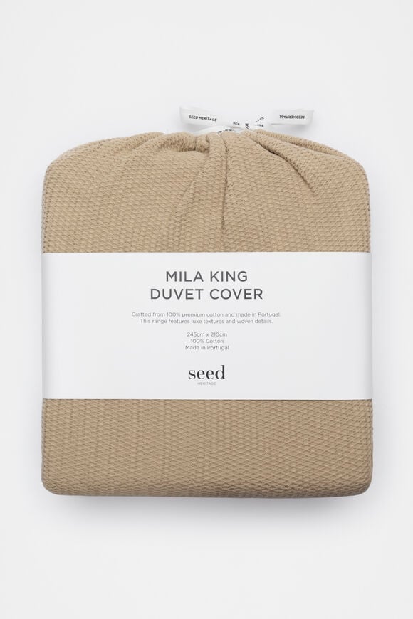 Mila King Duvet Cover  Rye  hi-res
