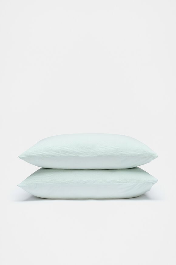 Mila Standard Pillowcase Set of 2  Mist  hi-res