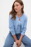 Cable Knit Cardigan  Cloud Blue  hi-res