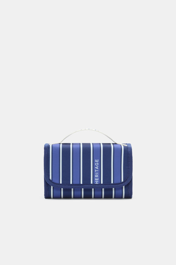 Stripe Cos Bag  Blue Multi  hi-res