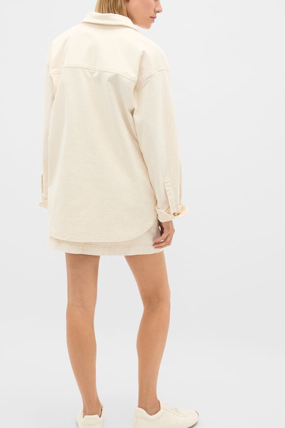 Cord Oversized Shirt  Coconut Cream  hi-res