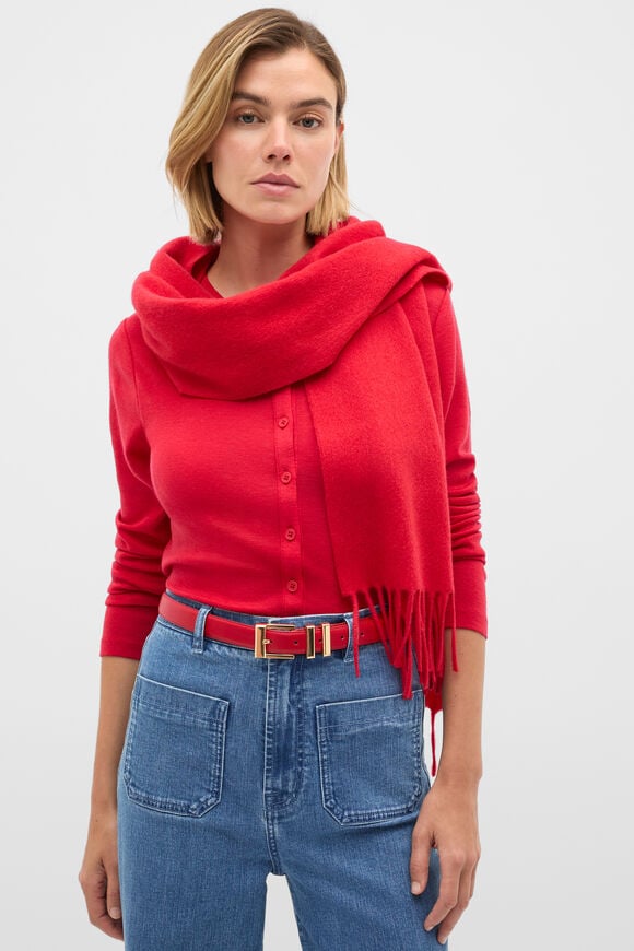 Elle Square Buckle Belt  Poppy  hi-res