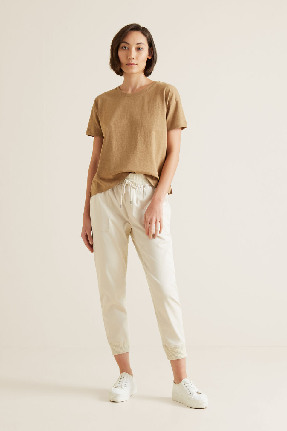 Boxy Split Hem Tee  