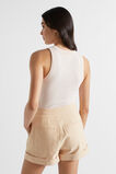 Casual Tab Waist Short  Soft Wheat  hi-res