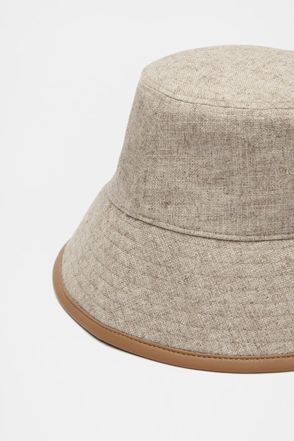 Trim Fabric Bucket Hat  Caramel  hi-res