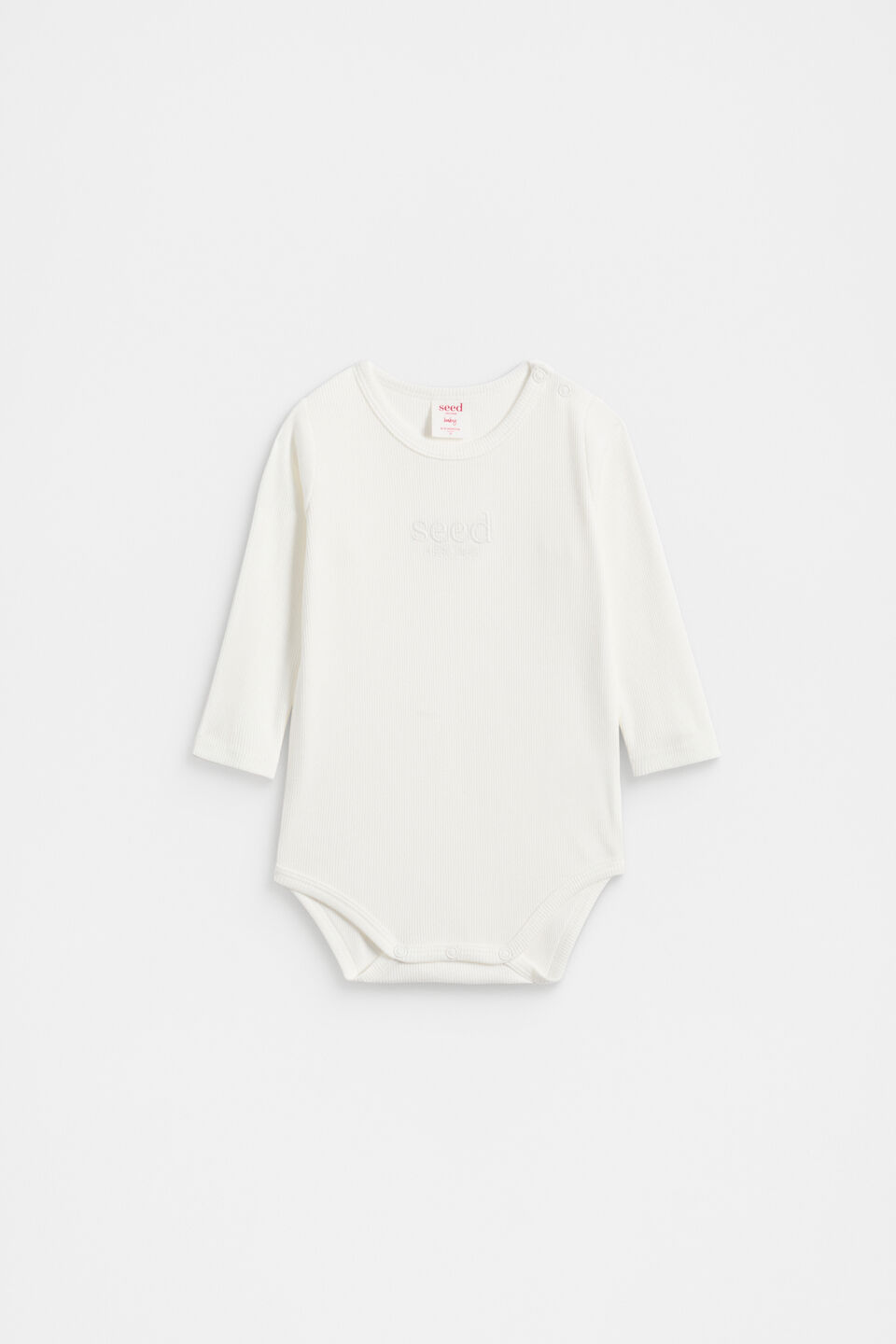 Core Rib Logo Bodysuit  Canvas